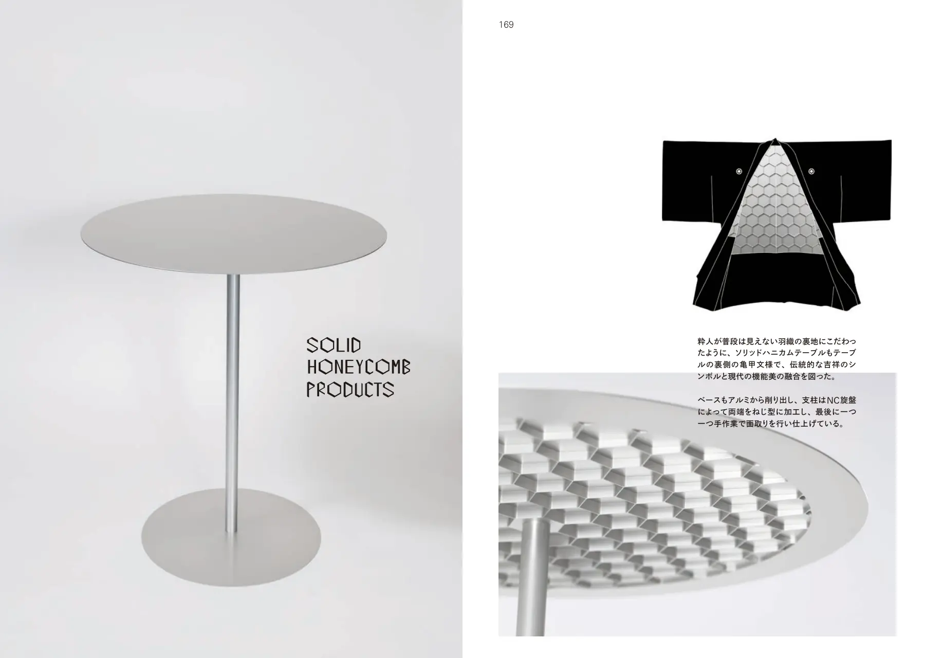 Solid Honeycomb Table p.168–169