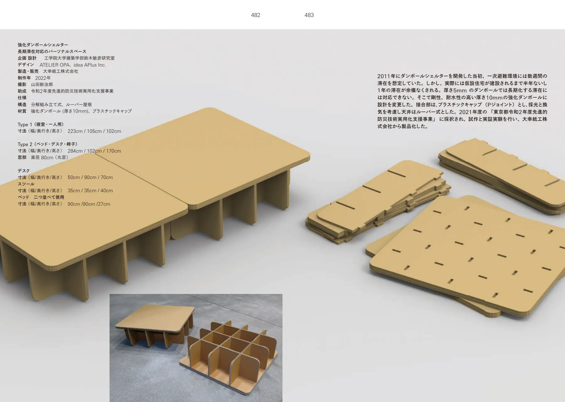 Reinforced Cardboard Shelter p.482–483