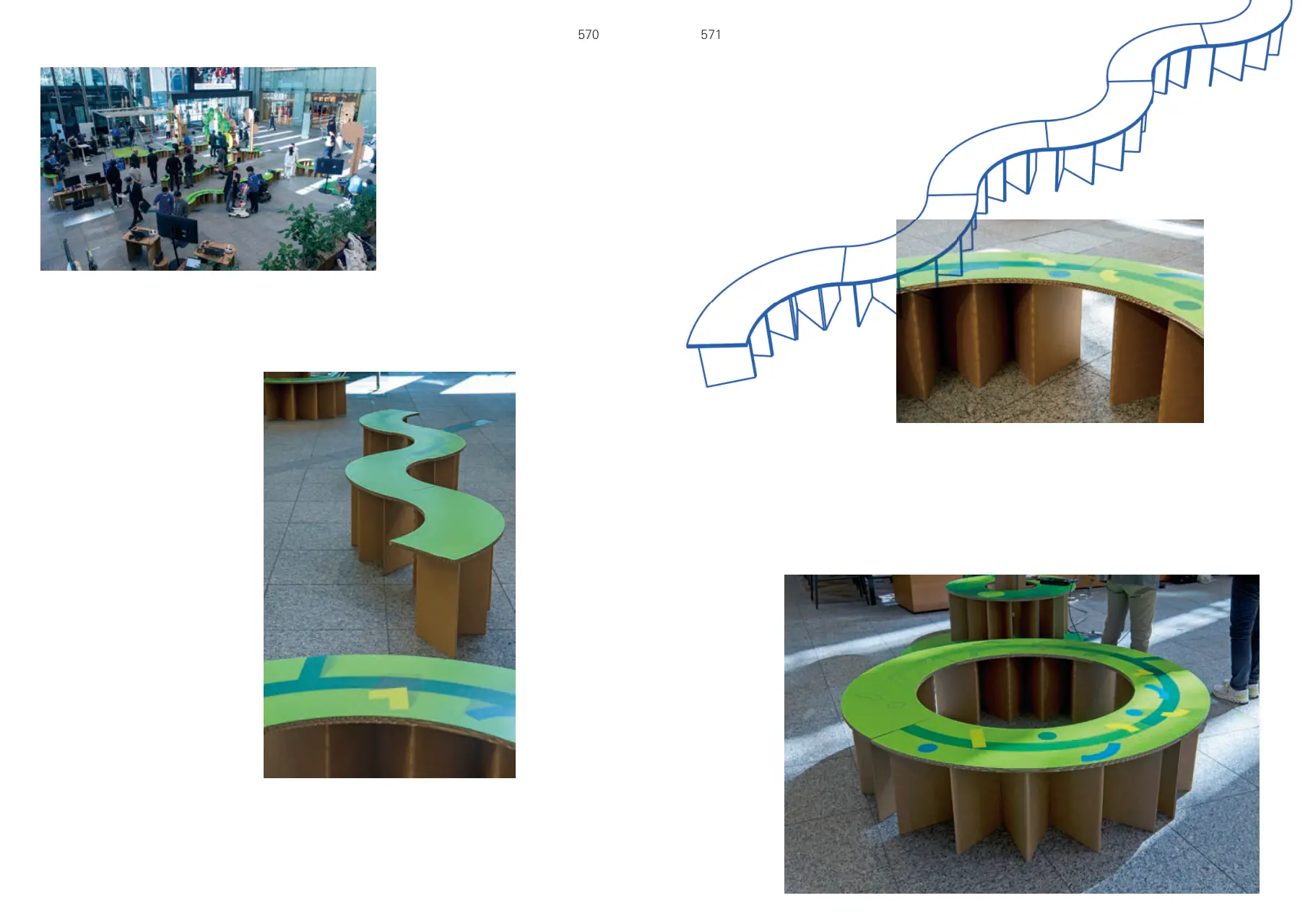 Reinforced Cardboard Venue Design: “Future Healthcare Park 2030” p.570–571